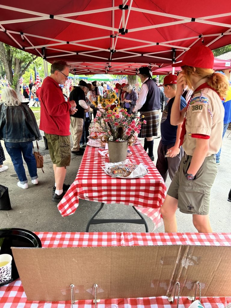 Long refreshment table